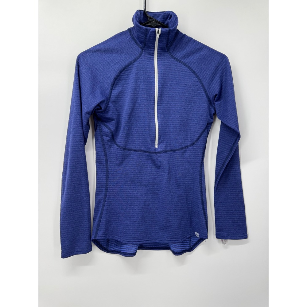 Patagonia Womens Capilene Expedition Half Zip Long Sleeve‎ Athletic Blue Top XS